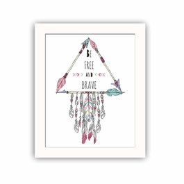 Wallity Cuadro Decorativo Enmarcado Multicolor BCT-085